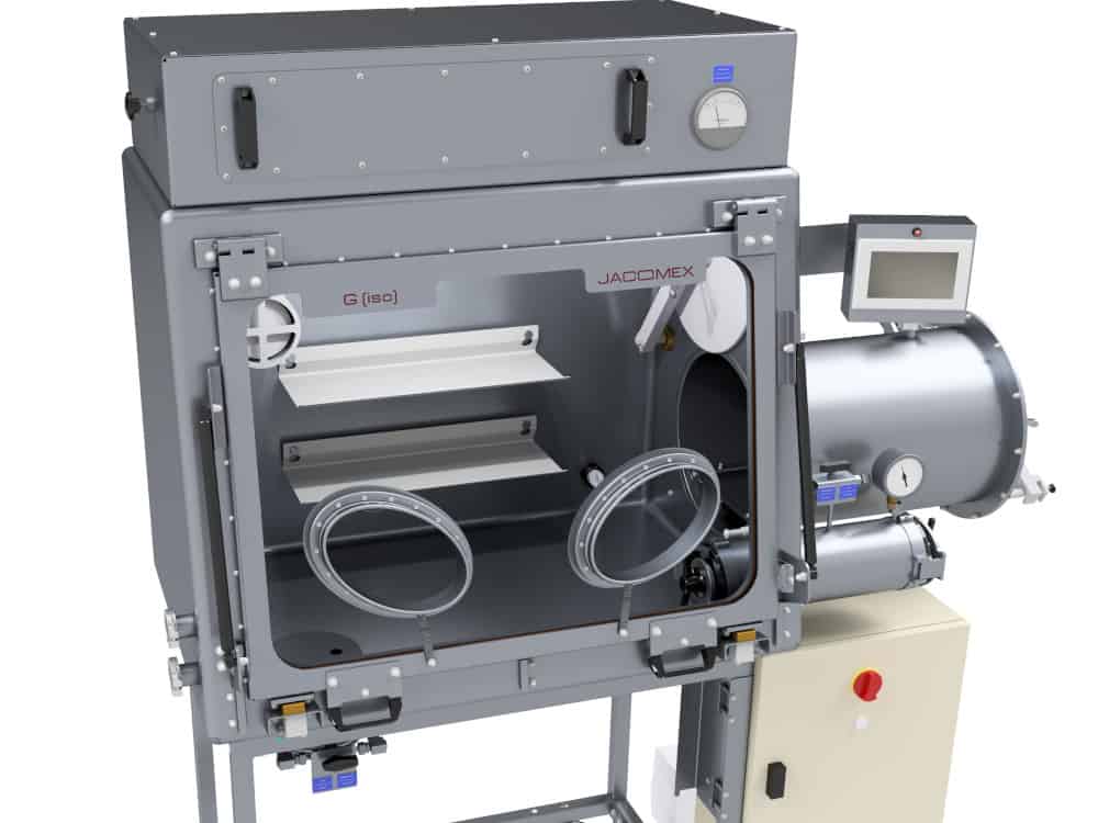 g-iso-v2-handschoenenkast Isolator voor steriele conditionering