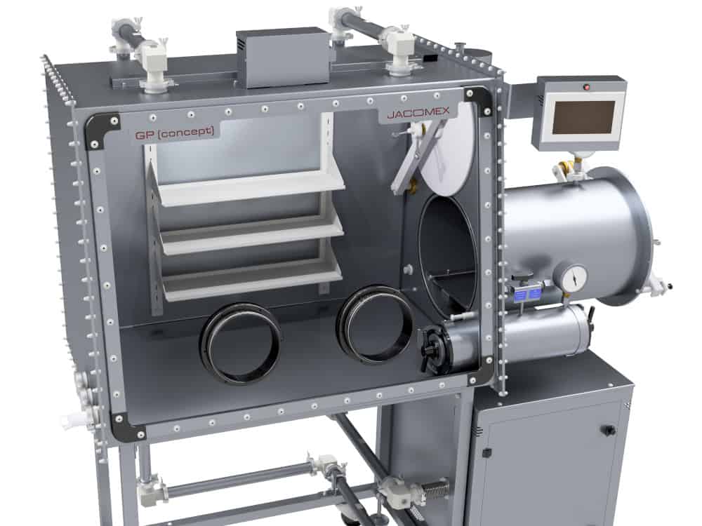 gp-concept-t2-met-sluis-glovebox Engineered Containments en Gloveboxes