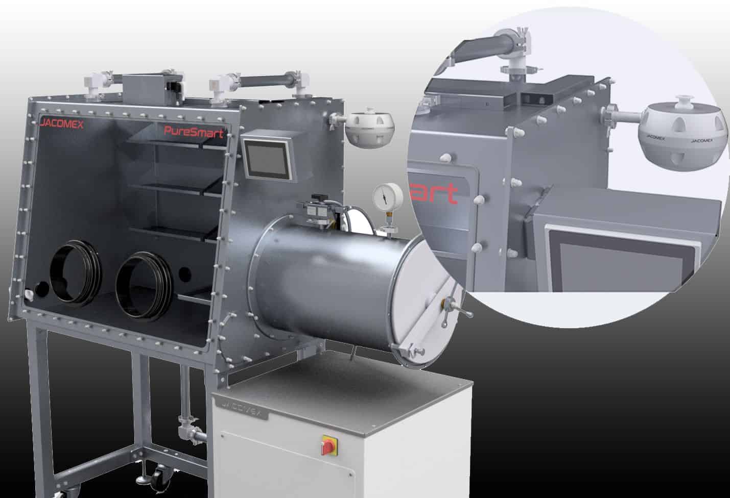 Our “Dry” Control Valve Mounted on a Glove Box Has Been Validated Our “Dry” Control Valve Mounted on a Glove Box Has Been Validated