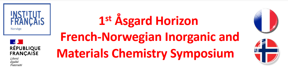 We will be participating in the 1st “Åsgard Horizon French-Norwegian Inorganic and Materials Chemistry Symposium” – 30-31 May 2024, Dijon, France We will be participating in the 1st “Åsgard Horizon French-Norwegian Inorganic and Materials Chemistry Symposium” – 30-31 May 2024, Dijon, France