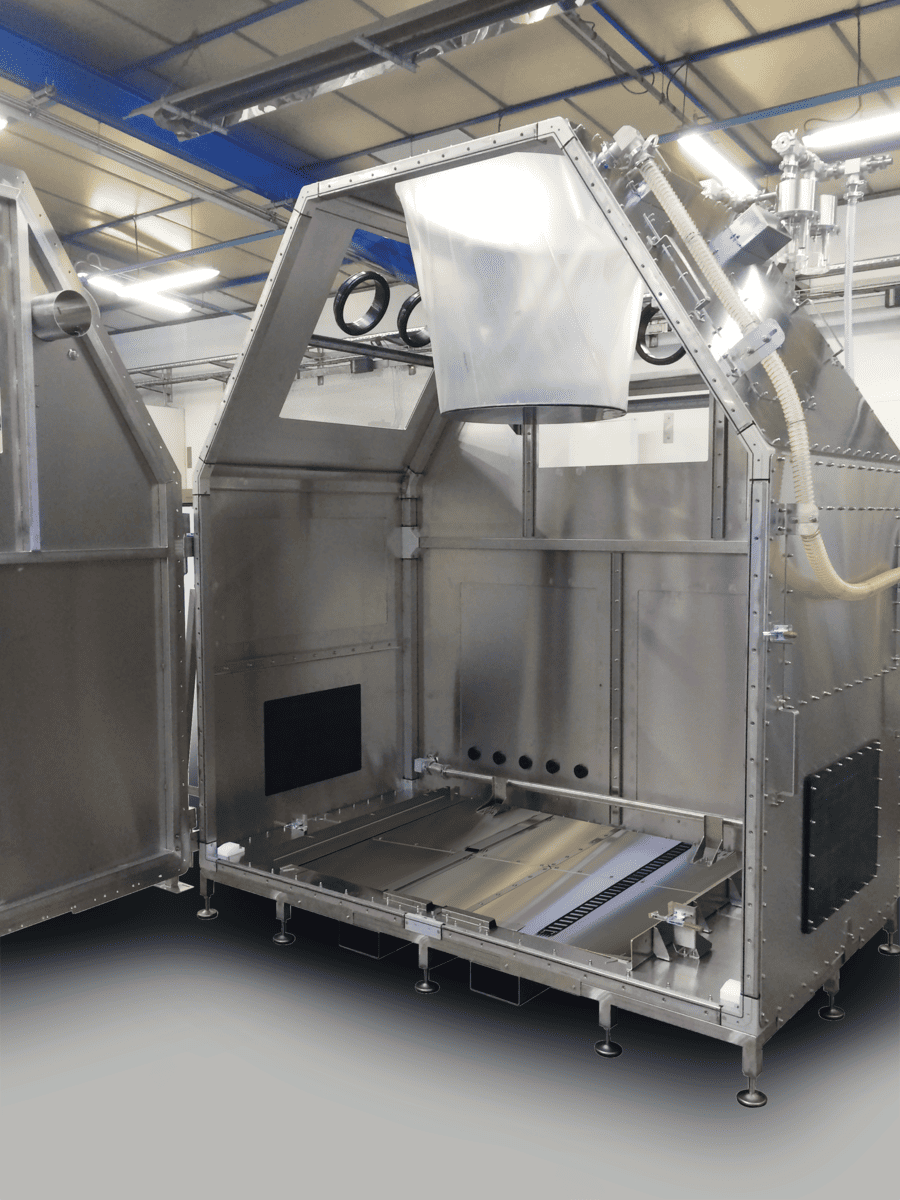 Jacomex inert gas groot glovebox-systeem onder positieve of negatieve druk