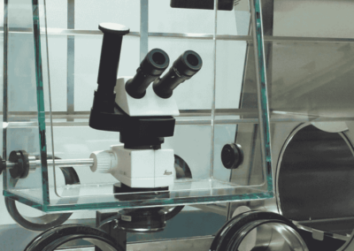 Microscoop voor handschoenenkast